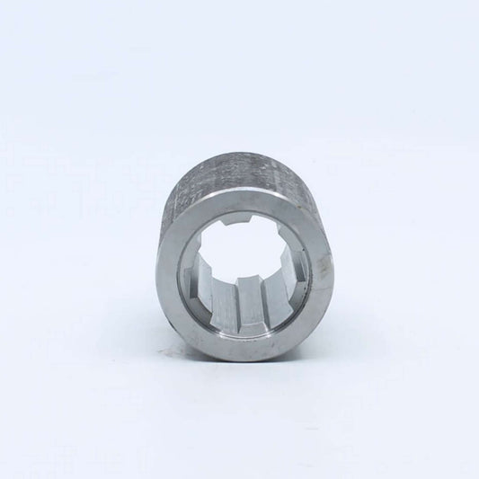Manguito de acero con tratamiento térmico templado especial para desbrozadora, interior estriado hembra de 1 3/4 pulgadas y Z6.