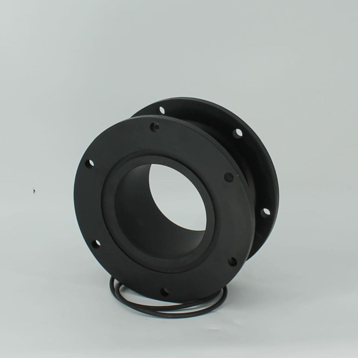 Nudo girable o racor giratorio para brazo de carga de cuba de purín con brida y junta. Diámetro 150 mm (6 pulgadas).