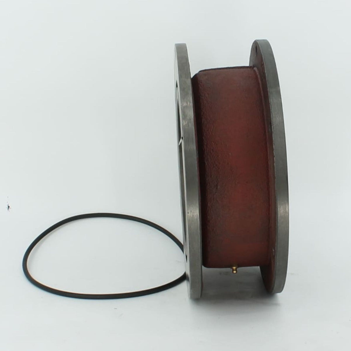 Nudo girable o racor giratorio para brazo de carga de cuba de purín con brida y junta. Diámetro 200 mm (8 pulgadas).
