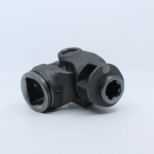 Nudo de transmisión original Bondioli & Pavesi G7 con salida estriada Z6 (1 3/8) y horquilla para tubo triangular exterior de 54 x 4 mm.
