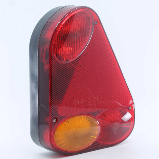 Piloto trasero derecho de bombilla para remolque. 5 funciones, 12 V con homologación E4.