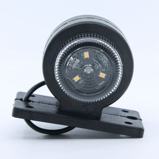 Piloto de gálibo LED de brazo corto para remolque o camión. Multivoltaje 12-24 V, protección IP67 y homologación E4.
