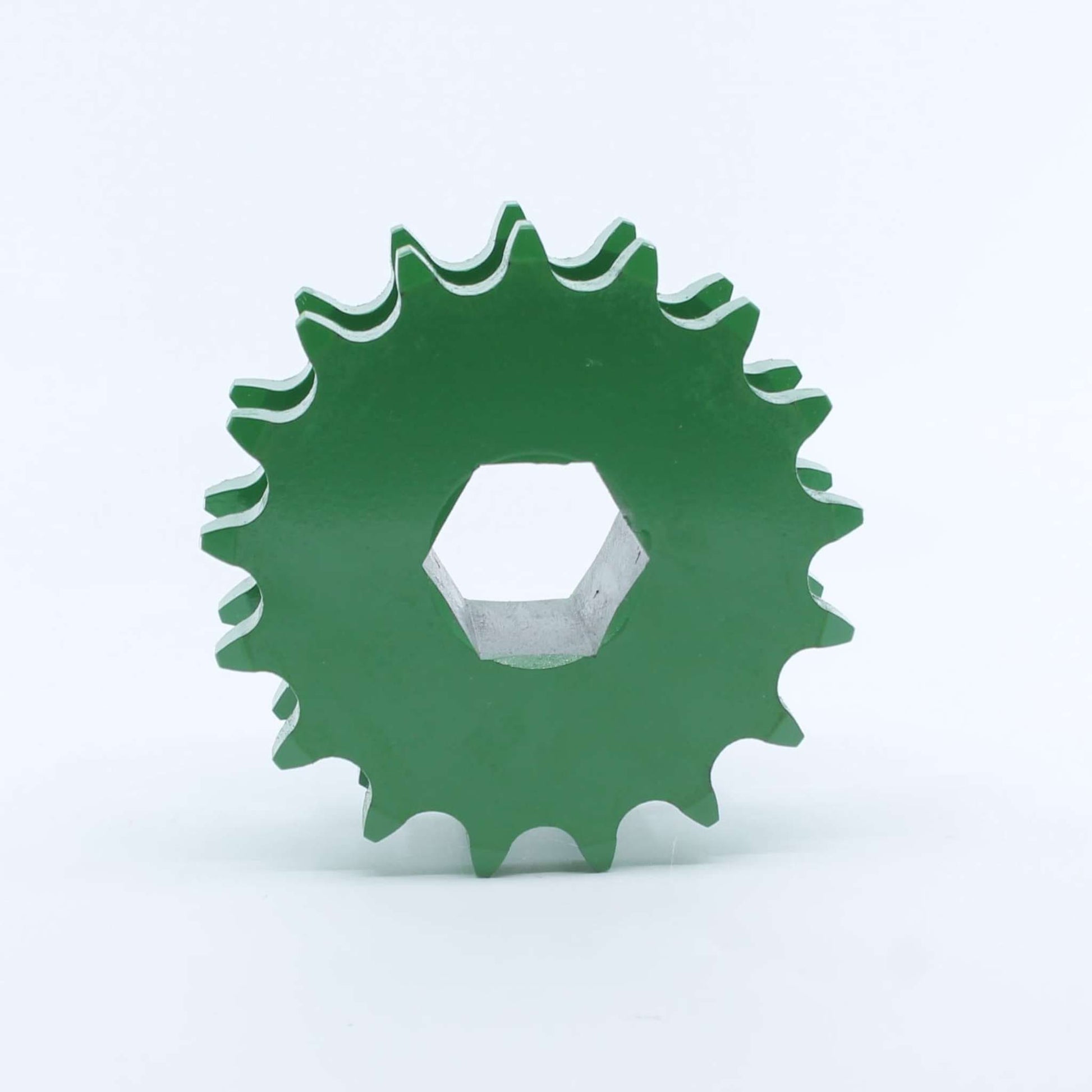 Piñón doble de 17 dientes adaptable para empacadoras John Deere. Repuesto compatible con referencia CC106641. Válido para modelos 540, 545, 550, 570, 572, 582, 592, 590, 852.