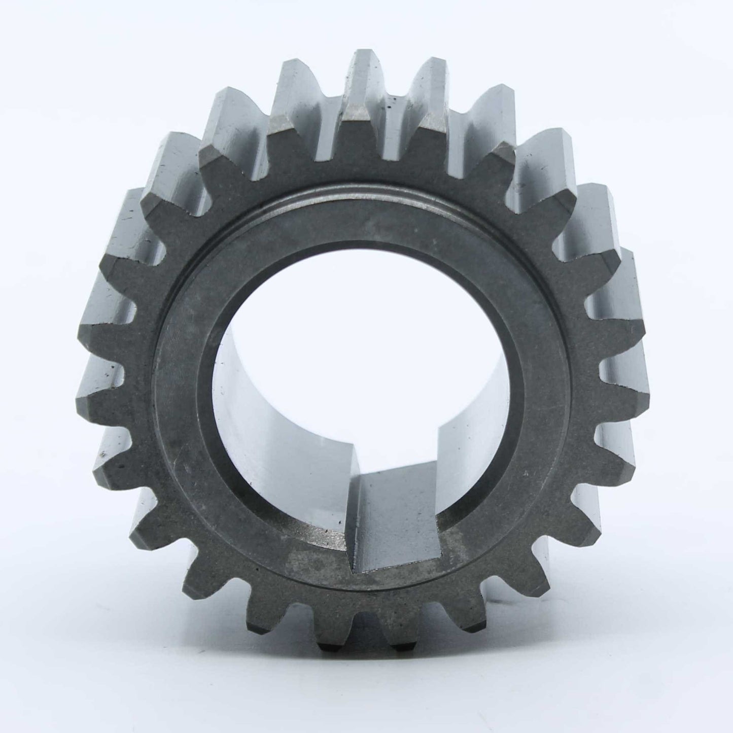 Piñón de 23 dientes (Z23) con chavetero ancho para depresores Battioni Pagani series MEC 6500, 8000, 9000, 11000 y 13500. Fabricación original Bondioli & Pavesi para alta resistencia.