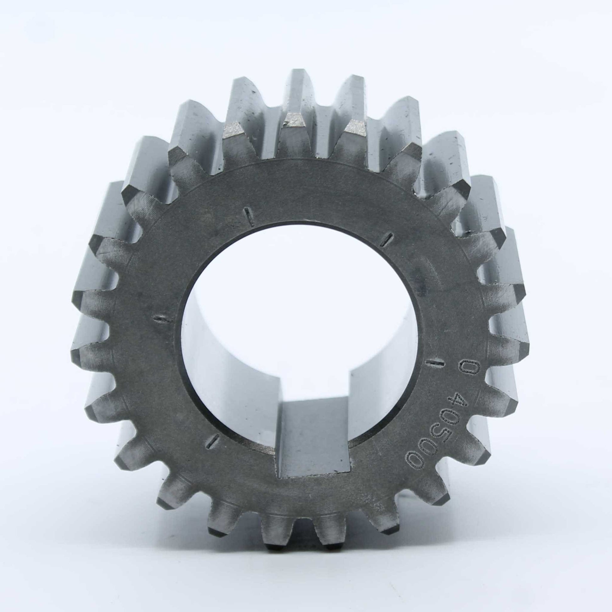 Piñón de 23 dientes (Z23) con chavetero ancho para depresores Battioni Pagani series MEC 6500, 8000, 9000, 11000 y 13500. Fabricación original Bondioli & Pavesi para alta resistencia.