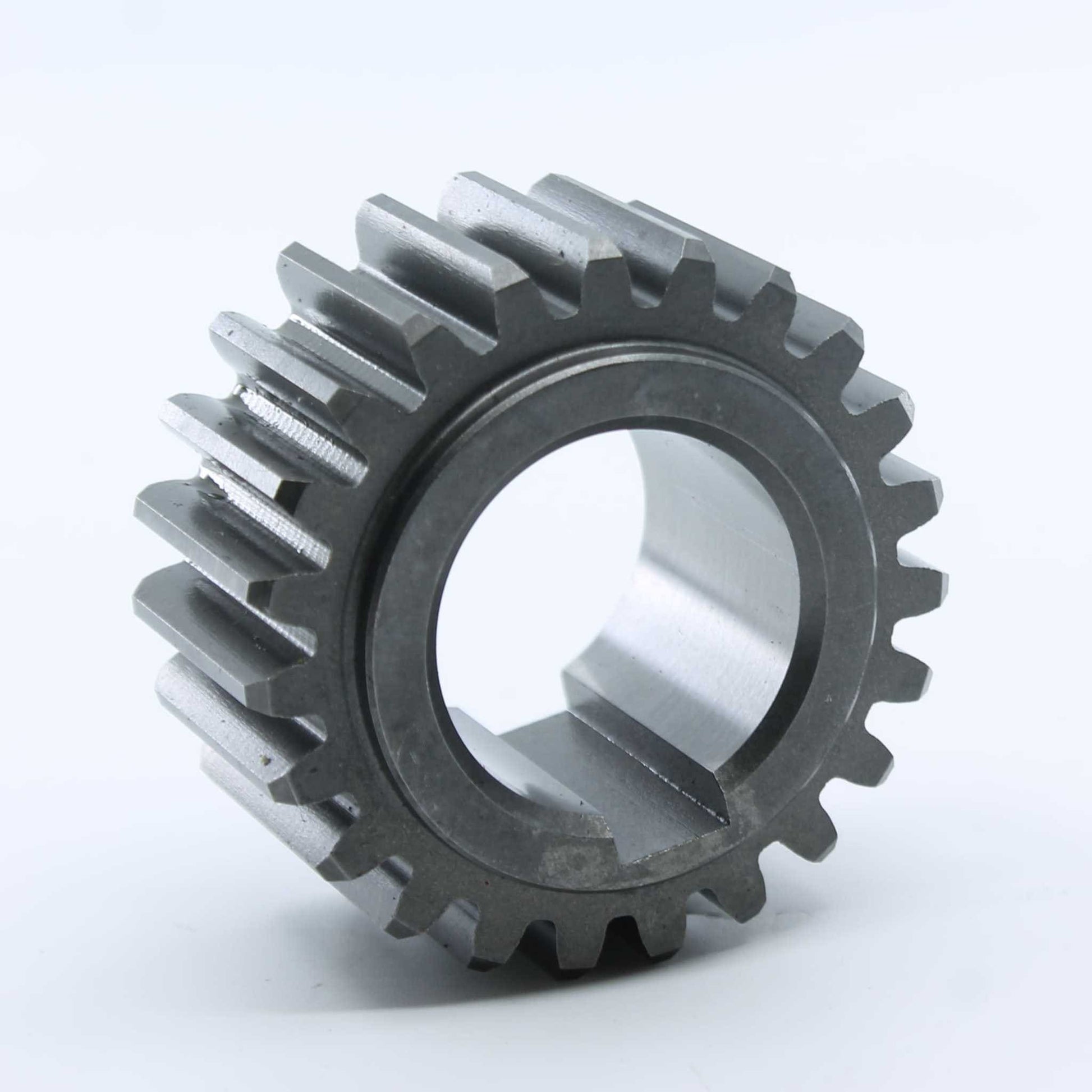 Piñón de 23 dientes (Z23) con chavetero ancho para depresores Battioni Pagani series MEC 6500, 8000, 9000, 11000 y 13500. Fabricación original Bondioli & Pavesi para alta resistencia.