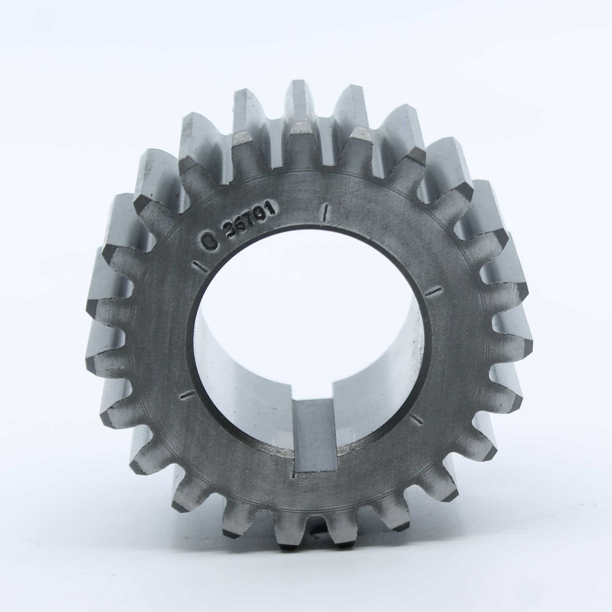 Piñón de 23 dientes (Z23) con chavetero estrecho para depresores Battioni Pagani series MEC 6500, 8000, 9000, 11000 y 13500. Fabricación original Bondioli & Pavesi para alta resistencia.