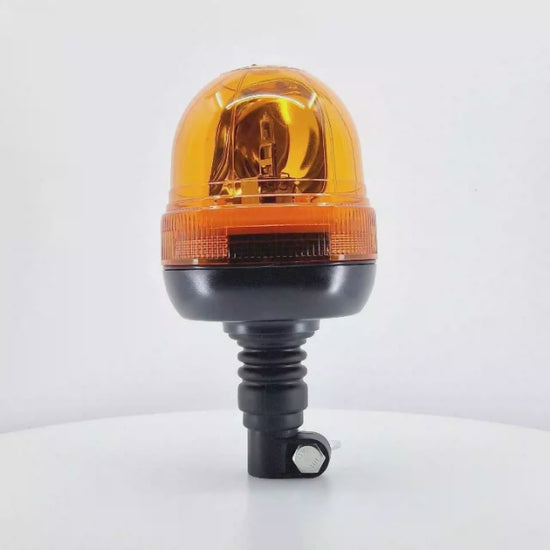 Faro rotativo flexible y con motor, homologado para vehículos agrícolas, de 12-24 V y que cumple la normativa ECE R65.