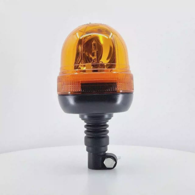 Faro rotativo flexible y con motor, homologado para vehículos agrícolas, de 12-24 V y que cumple la normativa ECE R65.