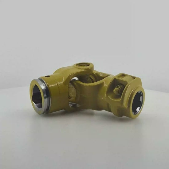 Nudo de transmisión con estriado 1" 3/8 Z6 para tubo perfil triangular de 36 x 3,2 mm y cruceta 23,8 x 61 mm.