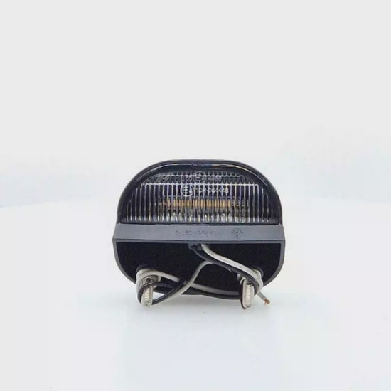 Luz de matrícula LED de 5 diodos para remolque o tractor, multivoltaje 12-24 V. IP67 y homologación E4.