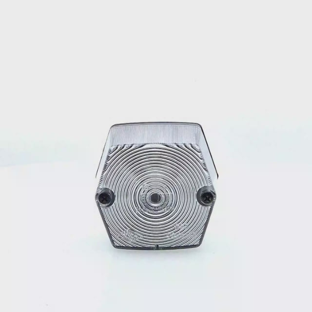 Piloto de posición delantera Rinder con diseño hexagonal y tecnología de bombilla, color blanco, 12 V, homologada E9. No incluye bombilla, ni cable.