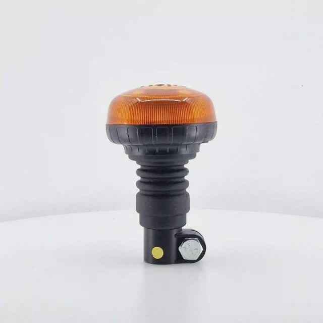 Mini faro rotativo flexible LED, homologado para vehículos agrícolas, de 12-24 V y que cumple la normativa ECE R65.