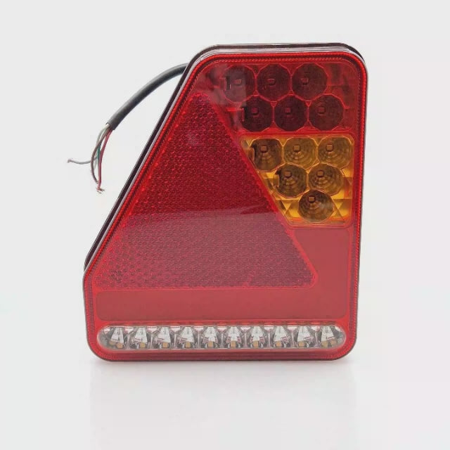 Piloto trasero izquierdo LED de 6 funciones para remolque, 12-24 V. Protección IP64 y homologación E4.