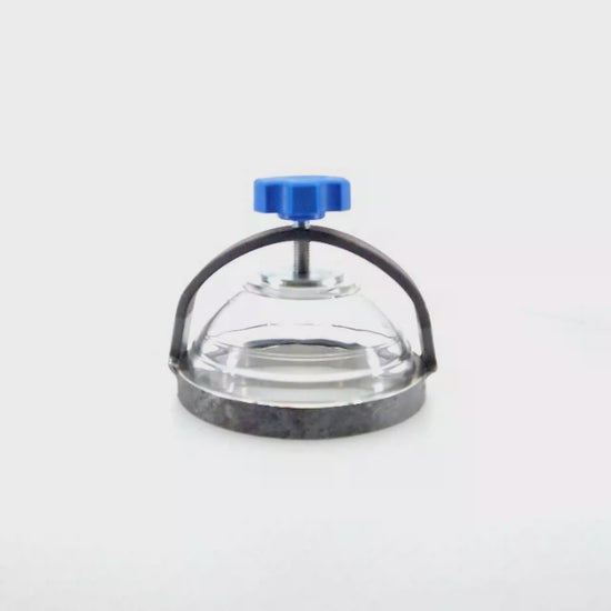 Visor de indicador de nivel para cisterna de purín de la marca Riv, de 4 pulgadas de diámetro y cuerpo soldable.