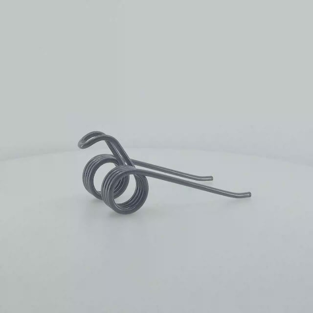 Púa de pick-up elástica de tercer tipo adaptable para rotoempacadora Gallignani. Fabricada por La Spirale en Italia, recambio compatible de alta resistencia, referencia original 8876437.