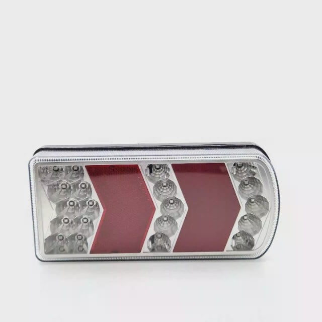 Piloto trasero derecho LED rectangular para remolque o tractor. 6 funciones, 12-24 V, IP64 y homologación E4.