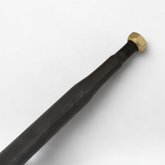 Púa carga pacas reforzada (diente o pincho para fardos). Longitud 930 mm y diámetro 35 mm. Acero forjado.