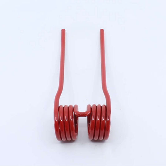 Púa de pick-up de tercer tipo adaptable para rotoempacadora Morra. Fabricada por La Spirale en Italia, recambio compatible de alta resistencia.