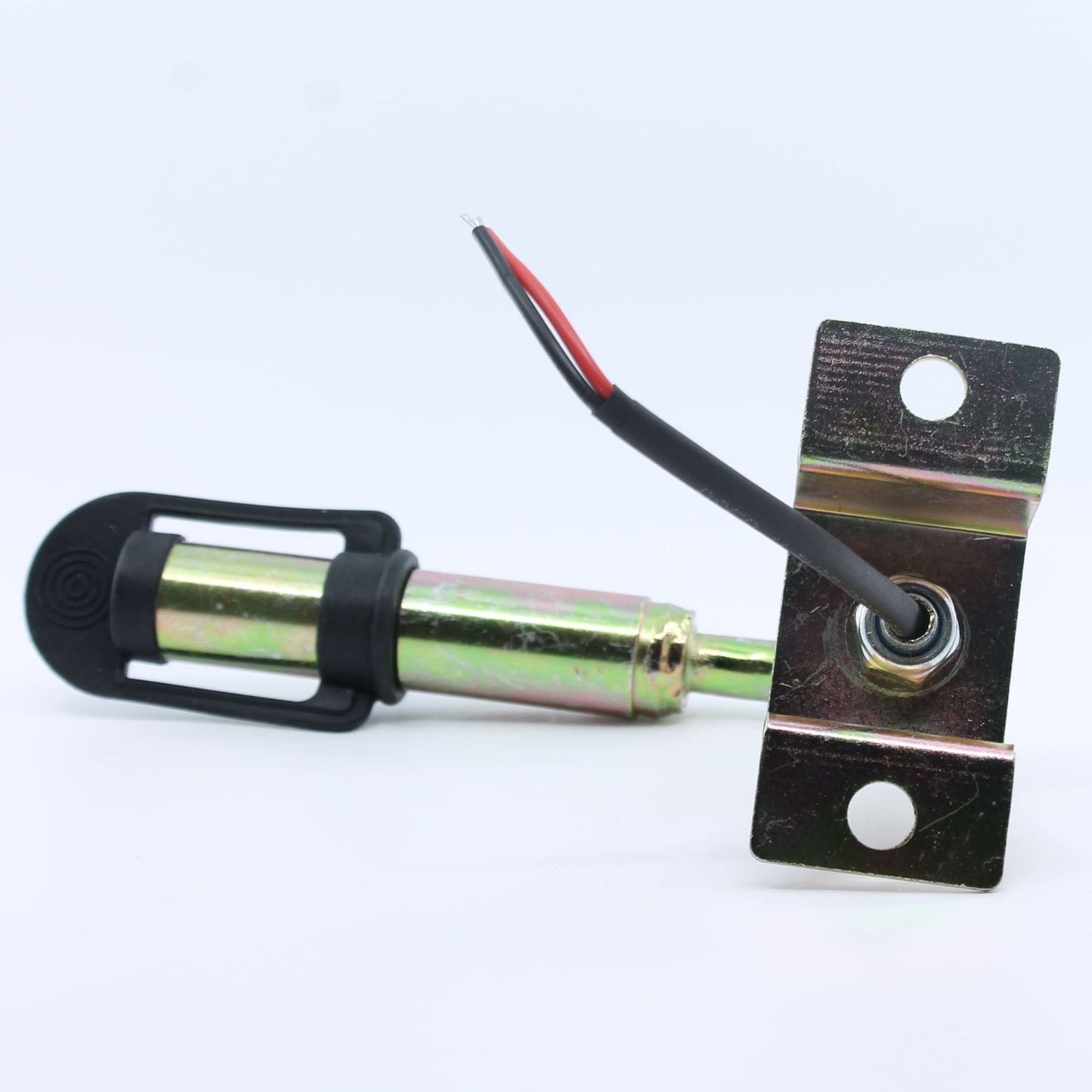 Base o soporte metálico giratorio para la instalación de luz rotativa o baliza de emergencia, con diseño en forma de L, ideal para montaje en tractores y maquinaria agrícola.
