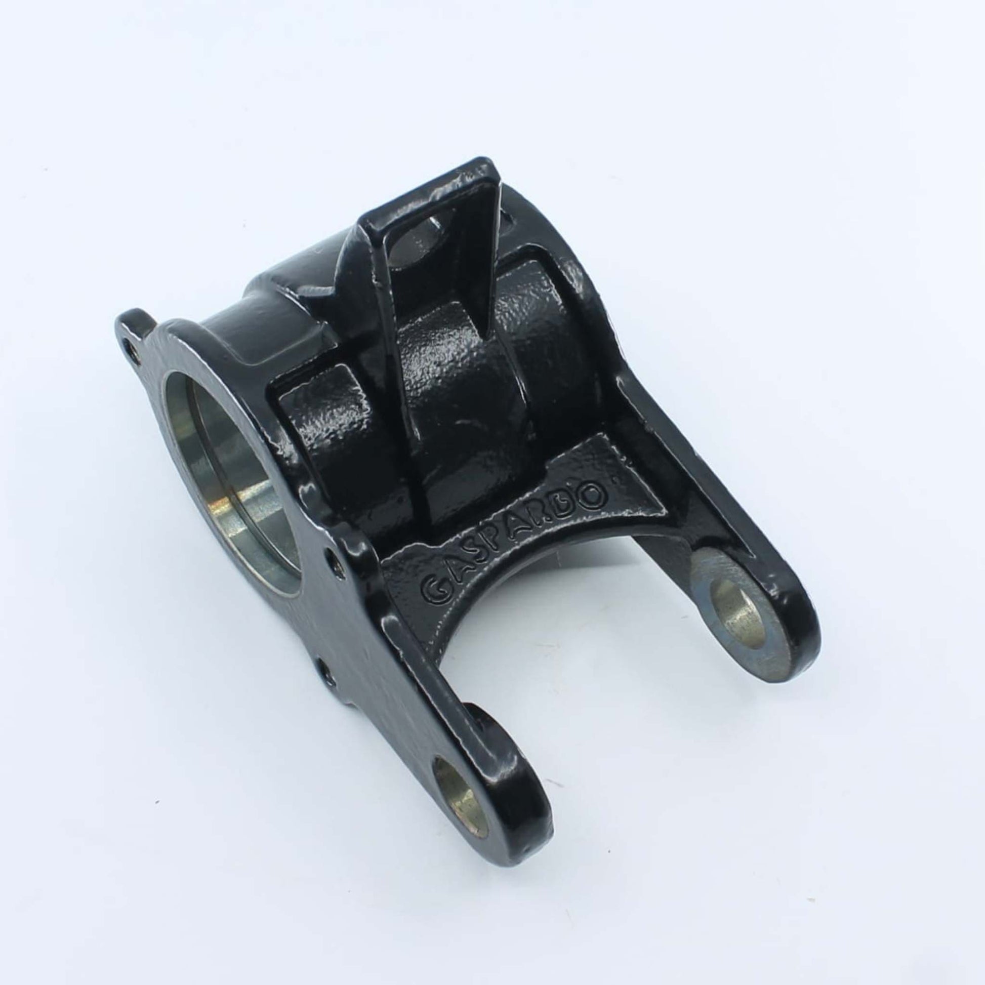 Soporte de la toma de fuerza original Gaspardo ref. 21030015 en posición 3. Bloque de fundición de transmisión con relieve de la marca válido para todos los modelos.