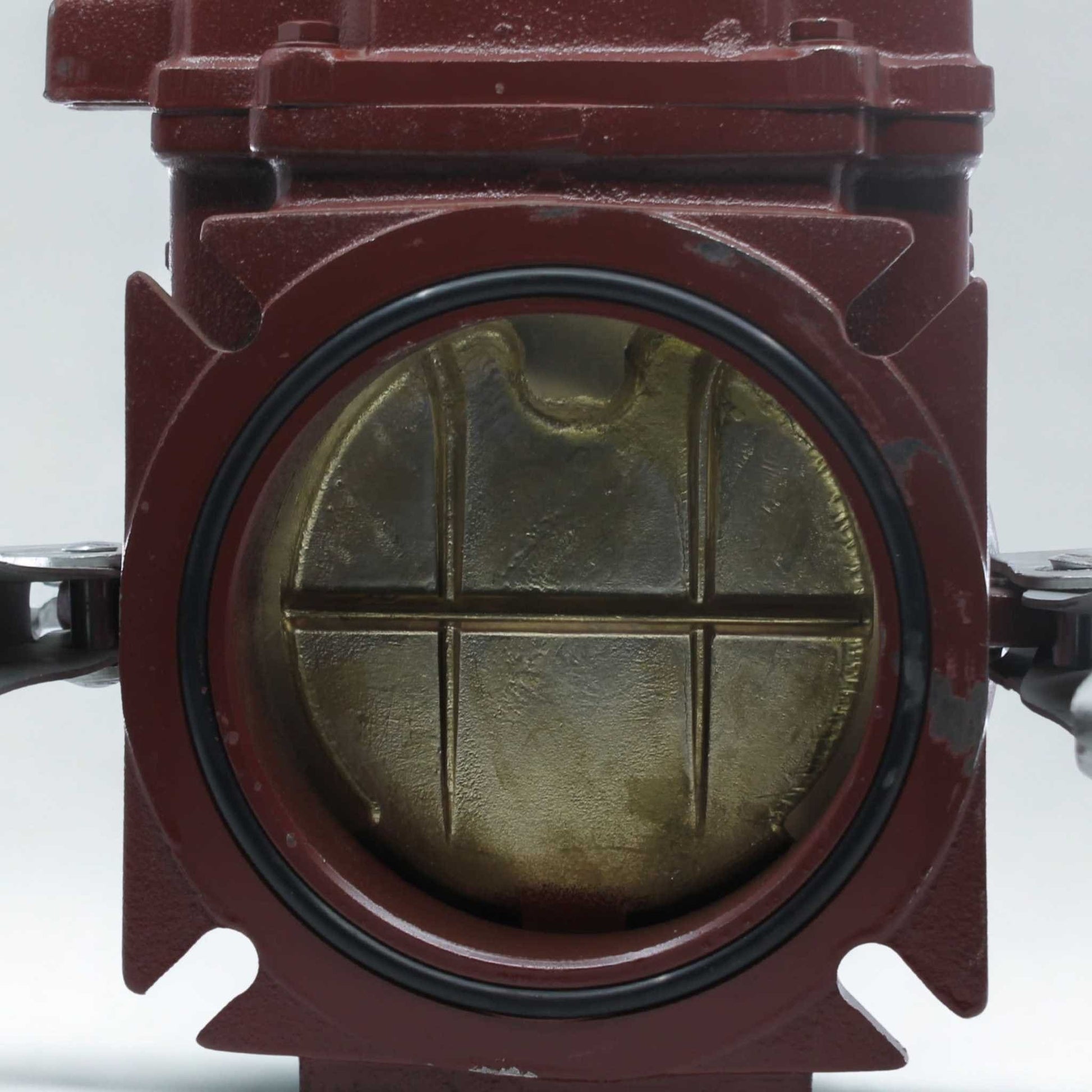 Tajadera o compuerta de válvula hidráulica Hertell Buru de 150 mm (6 pulgadas) de diámetro, hembra, con manillas y diseñada para su uso en cubas y cisternas de riego y purín.
