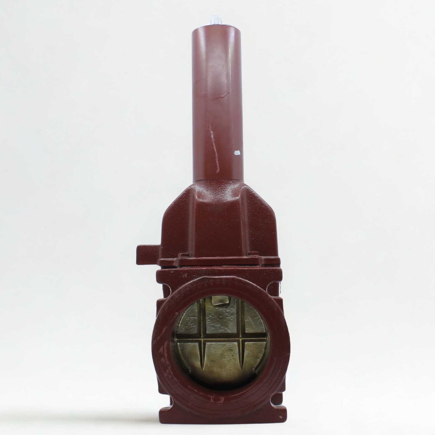 Tajadera o compuerta de válvula hidráulica Hertell Lau de 125 mm (5 pulgadas) de diámetro, macho, sin manillas y diseñada para su uso en cubas y cisternas de riego y purín.