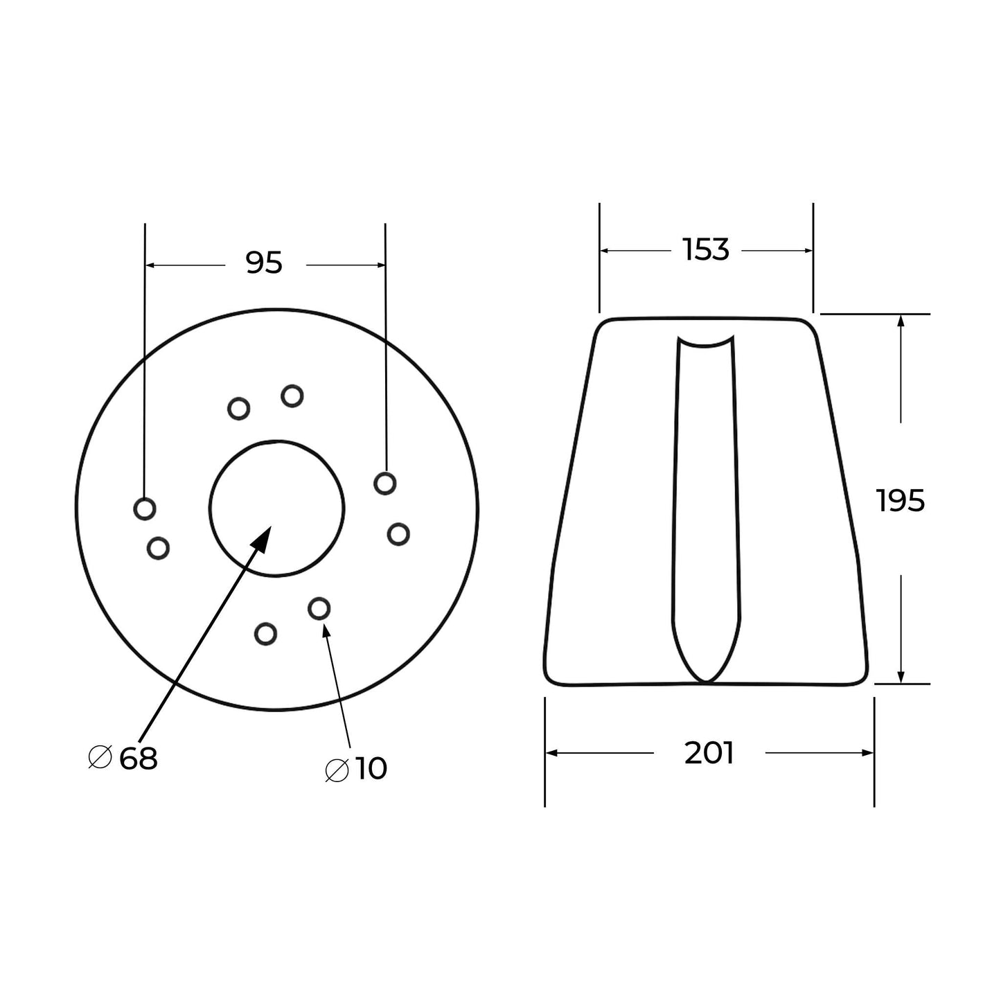 Tambor derecho ORIGINAL Vicon para segadoras de la serie CM. Repuesto oficial referencia VNB2358394.