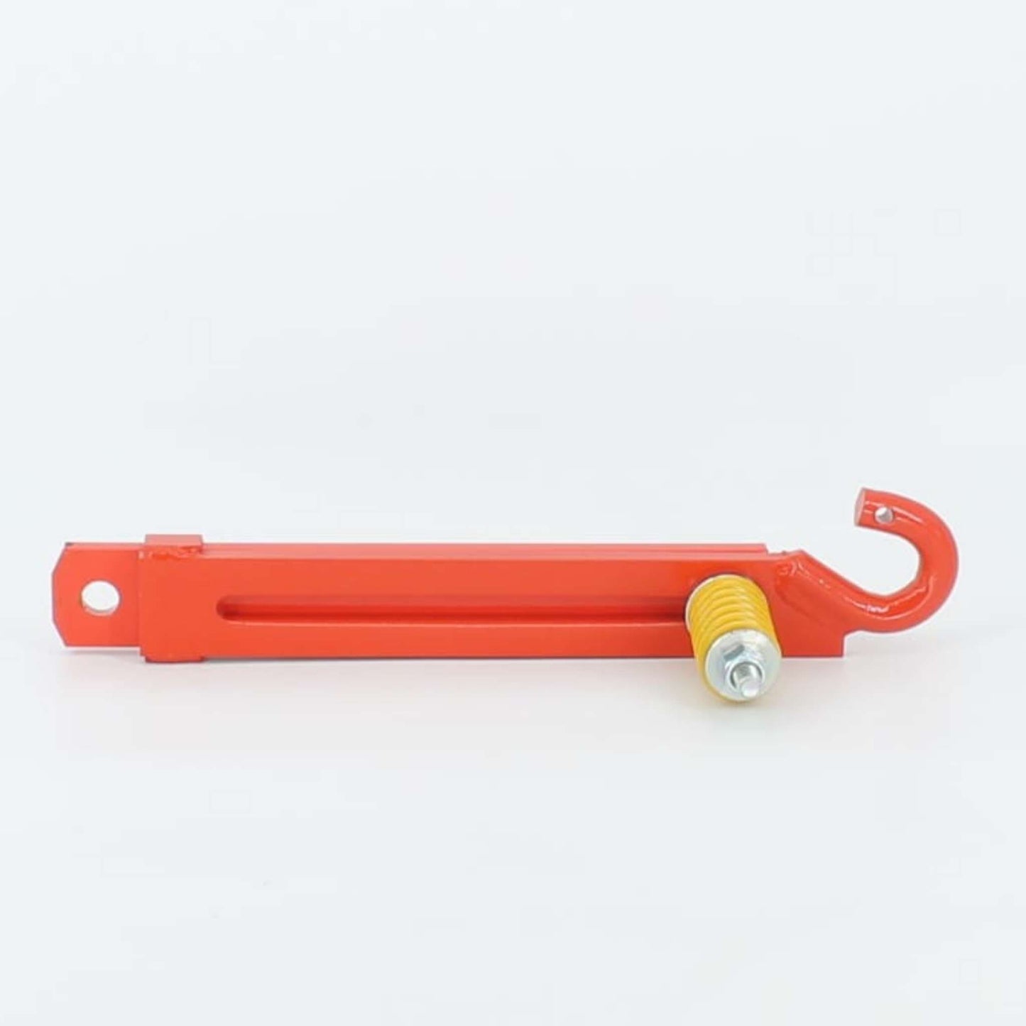 Tirante muelle disparador original Gaspardo ref. 12217691 en posición 71, TAB 951-11. Mecanismo de seguridad de acero rojo con gancho y muelle amarillo para modelos FBR.