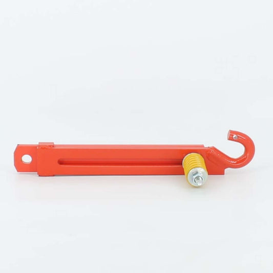 Tirante muelle disparador original Gaspardo ref. 12217691 en posición 71, TAB 951-11. Mecanismo de seguridad de acero rojo con gancho y muelle amarillo para modelos FBR.