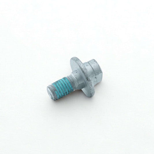 Tornillo de sujeción para cuchillas de segadora rotativa Krone. Tornillo de alta resistencia con fijador de roscas azul integrado.