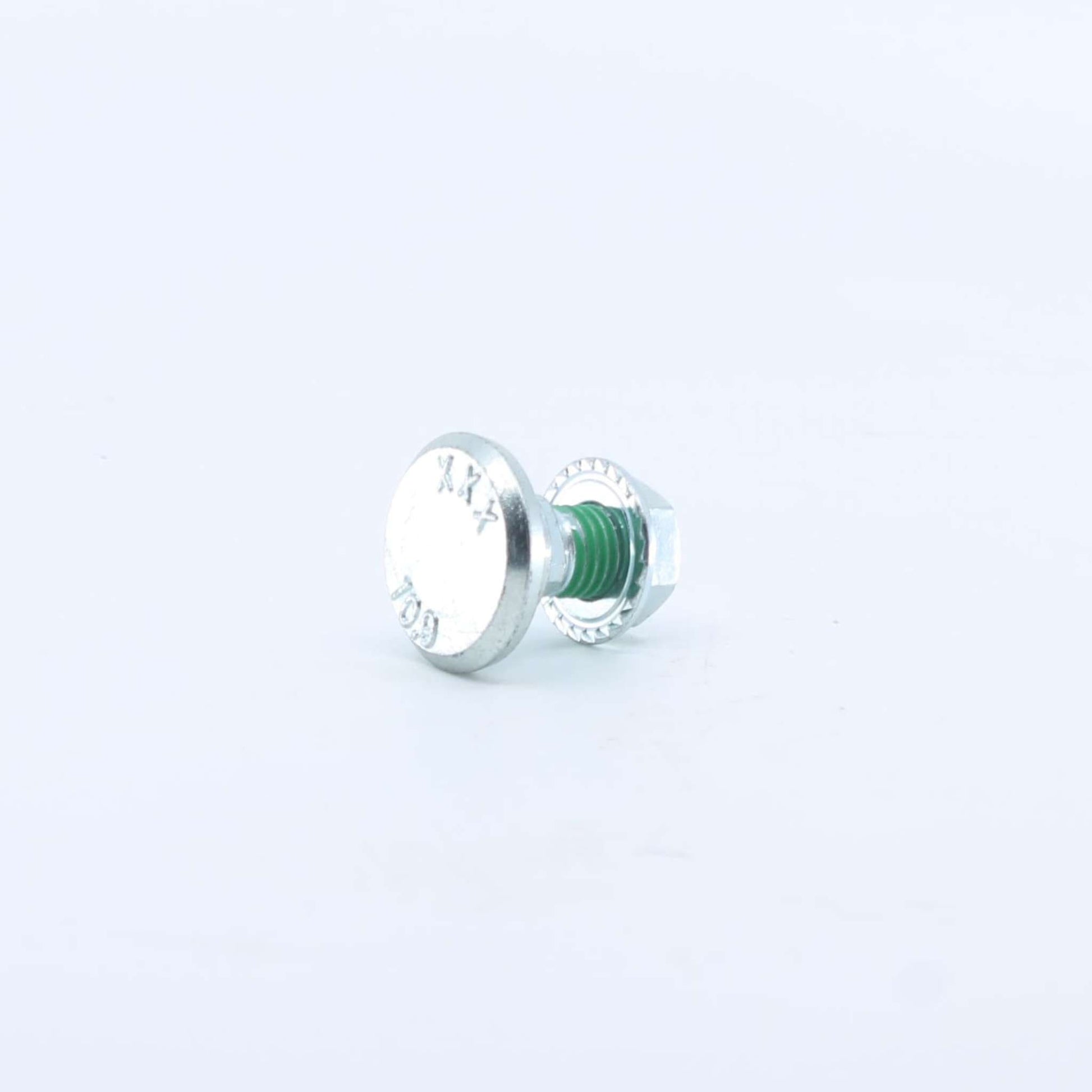 Tornillo portacuchillas con tuerca de seguridad adaptable para segadora Fella. Medidas M12, asiento liso diámetro 18 mm y resistencia 10.9, referencia 426887.