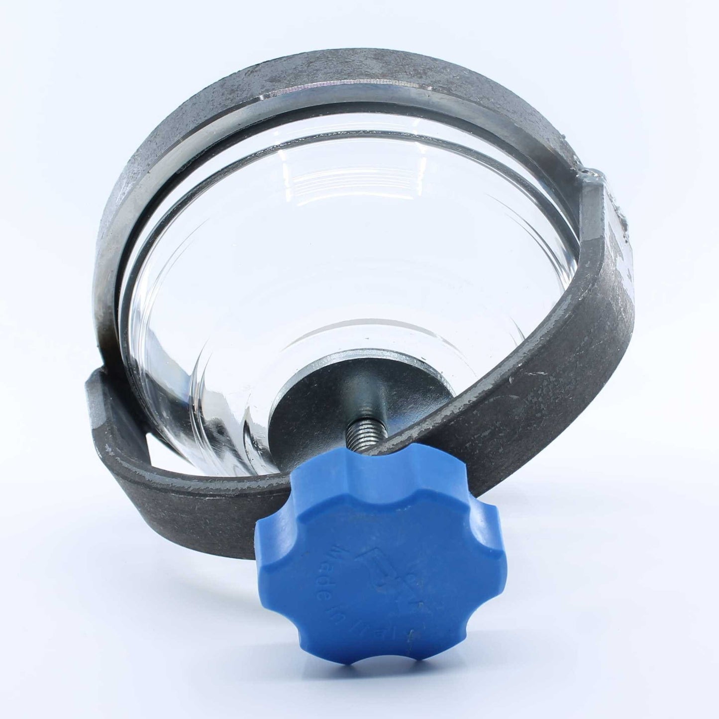 Visor de indicador de nivel para cisterna de purín de la marca Riv, de 4 pulgadas de diámetro y cuerpo soldable.
